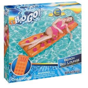 NWT Bestway H2OGO! Floating Pool Float Lounger - Orange